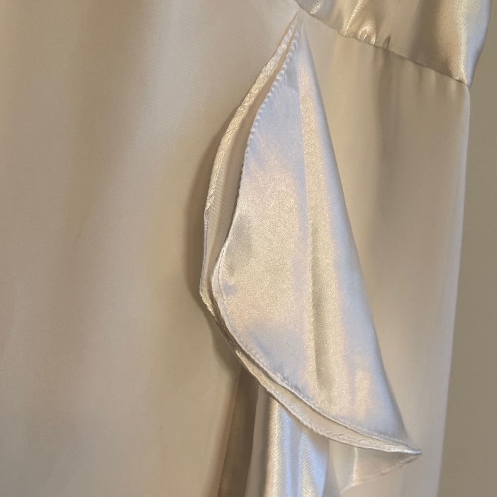 Elegant Beaded White Strapless Dress - Picture 16 of 16